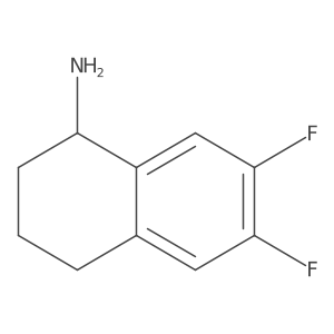 (R)-6,7-Difluoro-1,2,3,4-tetrahydronaphthalen-1-amine结构式