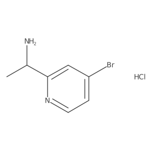 1-(4-Bromopyridin-2-yl)ethanamine;hydrochloride结构式