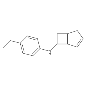 N-(4-ethylphenyl)bicyclo[3.2.0]hept-3-en-6-amine结构式