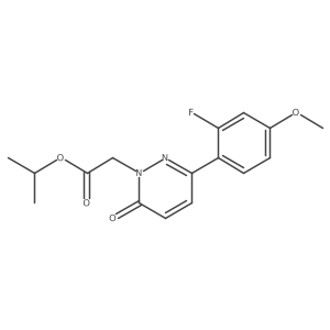 propan-2-yl [3-(2-fluoro-4-methoxyphenyl)-6-oxopyridazin-1(6H)-yl]acetate Structure
