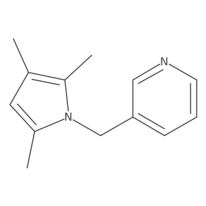 3-((2,3,5-Trimethyl-1H-pyrrol-1-yl)methyl)pyridine结构式