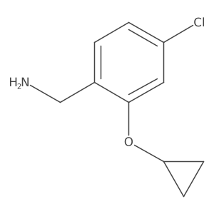 (4-Chloro-2-cyclopropoxyphenyl)methanamine Structure