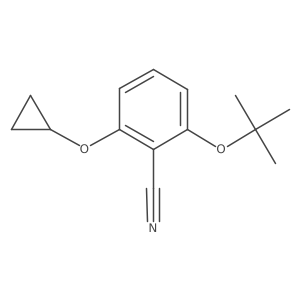 2-Tert-butoxy-6-cyclopropoxybenzonitrile Structure
