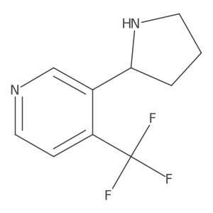 3-(Pyrrolidin-2-yl)-4-(trifluoromethyl)pyridine结构式