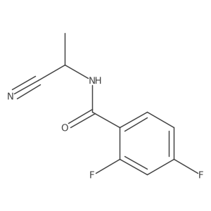 N-(1-cyanoethyl)-2,4-difluorobenzamide结构式