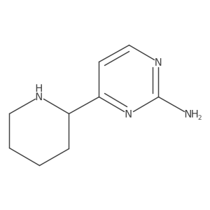 4-(Piperidin-2-YL)pyrimidin-2-amine结构式