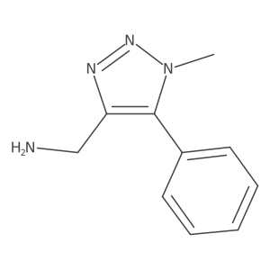 (1-methyl-5-phenyl-1H-1,2,3-triazol-4-yl)methanamine Structure