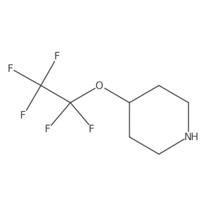 4-Pentafluoroethyloxy-piperidine Structure
