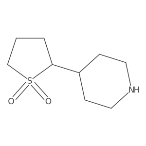 2-(Piperidin-4-yl)-1$l^{6}-thiolane-1,1-dione Structure