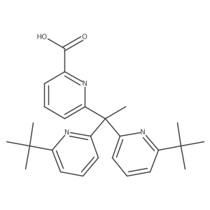 6-[1,1-Bis(6-tert-butylpyridin-2-yl)ethyl]pyridine-2-carboxylic acid Structure