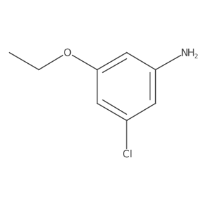 3-Chloro-5-ethoxyaniline结构式