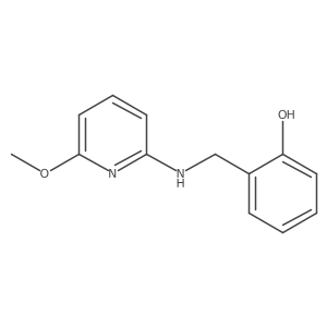 2-[[(6-methoxy-2-pyridinyl)amino]methyl]Phenol Structure