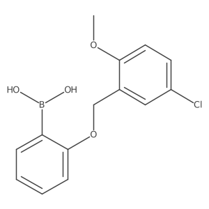 (2-((5-Chloro-2-methoxybenzyl)oxy)phenyl)boronic acid结构式