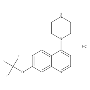 4-(Piperazin-1-yl)-7-(trifluoromethoxy)quinoline hydrochloride Structure