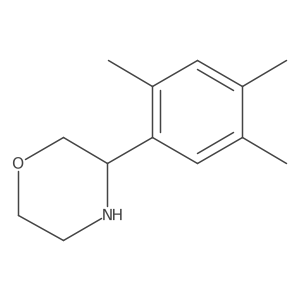 3-(2,4,5-Trimethylphenyl)morpholine结构式
