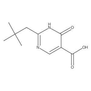 2-(2,2-Dimethylpropyl)-6-oxo-1,6-dihydropyrimidine-5-carboxylic acid Structure