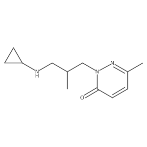 3(2H)-Pyridazinone, 2-[3-(cyclopropylamino)-2-methylpropyl]-6-methyl- Structure