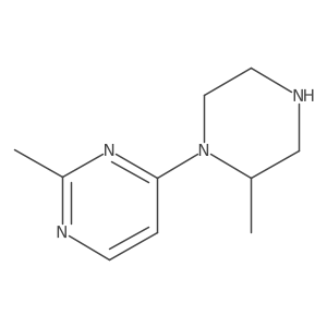 2-Methyl-4-(2-methylpiperazin-1-yl)pyrimidine结构式