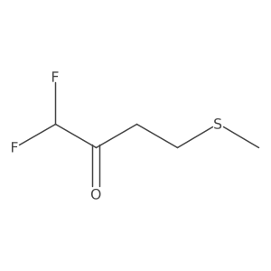 1,1-Difluoro-4-methylsulfanylbutan-2-one Structure