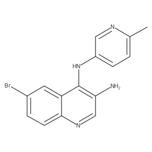 6-Bromo-N4-(6-methyl-3-pyridinyl)-3,4-quinolinediamine Structure