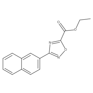 Ethyl 3-(naphthalen-2-yl)-1,2,4-oxadiazole-5-carboxylate结构式