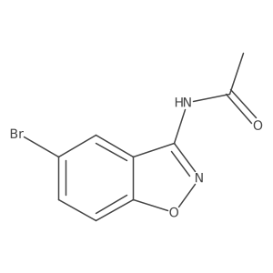 N-(5-Bromo-1,2-benzisoxazol-3-yl)acetamide结构式