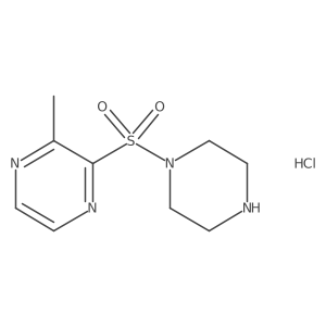 2-Methyl-3-(piperazin-1-ylsulfonyl)pyrazine hydrochloride Structure