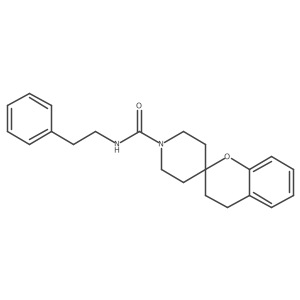 N-phenethylspiro[chroman-2,4'-piperidine]-1'-carboxamide结构式