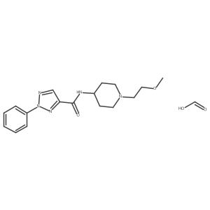 N-(1-(2-methoxyethyl)piperidin-4-yl)-2-phenyl-2H-1,2,3-triazole-4-carboxamide formate Structure