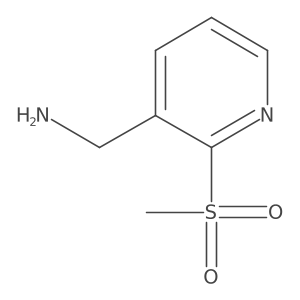 (2-(Methylsulfonyl)pyridin-3-yl)methanamine结构式