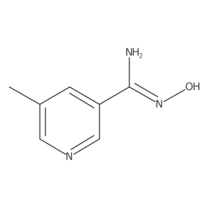 N inverted exclamation mark-Hydroxy-5-methylpyridine-3-carboximidamide结构式