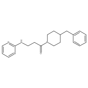 1-(4-Benzylpiperidino)-3-(2-pyrimidinylamino)-1-propanone结构式