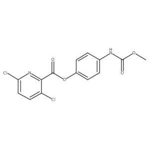 4-[(Methoxycarbonyl)amino]phenyl 3,6-dichloropyridine-2-carboxylate结构式