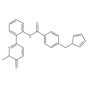 4-((1H-imidazol-1-yl)methyl)-N-(2-(1-methyl-6-oxo-1,6-dihydropyridazin-3-yl)phenyl)benzamide Structure