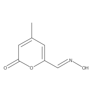4-Methyl-2-oxo-2H-pyran-6-carboxaldehyde 6-oxime Structure