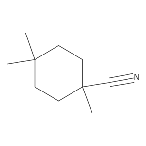 1,4,4-Trimethylcyclohexane-1-carbonitrile Structure