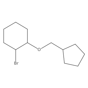 1-Bromo-2-(cyclopentylmethoxy)cyclohexane Structure