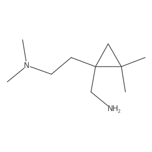 {1-[2-(Dimethylamino)ethyl]-2,2-dimethylcyclopropyl}methanamine Structure