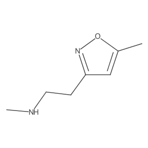Methyl[2-(5-methyl-1,2-oxazol-3-yl)ethyl]amine结构式