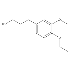 3-(4-Ethoxy-3-methoxyphenyl)propane-1-thiol Structure