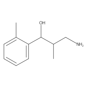 3-Amino-2-methyl-1-(2-methylphenyl)propan-1-ol结构式