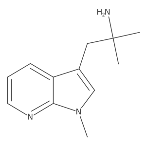 2-methyl-1-{1-methyl-1H-pyrrolo[2,3-b]pyridin-3-yl}propan-2-amine Structure