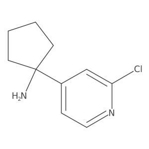 1-(2-Chloropyridin-4-yl)cyclopentan-1-amine结构式