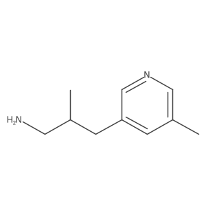 2-Methyl-3-(5-methylpyridin-3-yl)propan-1-amine结构式