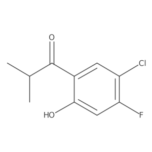 1-(5-Chloro-4-fluoro-2-hydroxyphenyl)-2-methylpropan-1-one Structure