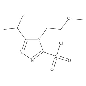 4-(2-methoxyethyl)-5-(propan-2-yl)-4H-1,2,4-triazole-3-sulfonyl chloride结构式