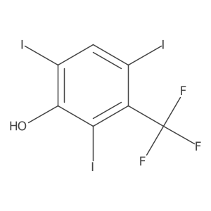 2,4,6-Triiodo-3-(trifluoromethyl)phenol Structure