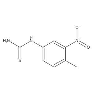 (4-Methyl-3-nitrophenyl)thiourea结构式