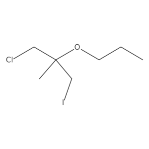 1-Chloro-3-iodo-2-methyl-2-propoxypropane结构式