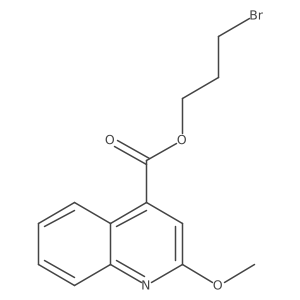 3-Bromopropyl 2-methoxyquinoline-4-carboxylate结构式